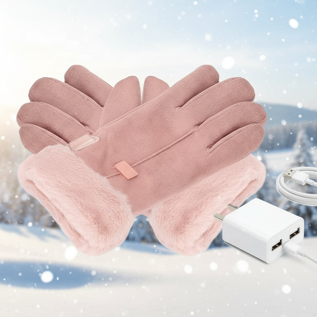 Gant Chauffant Fin Rose sans batterie