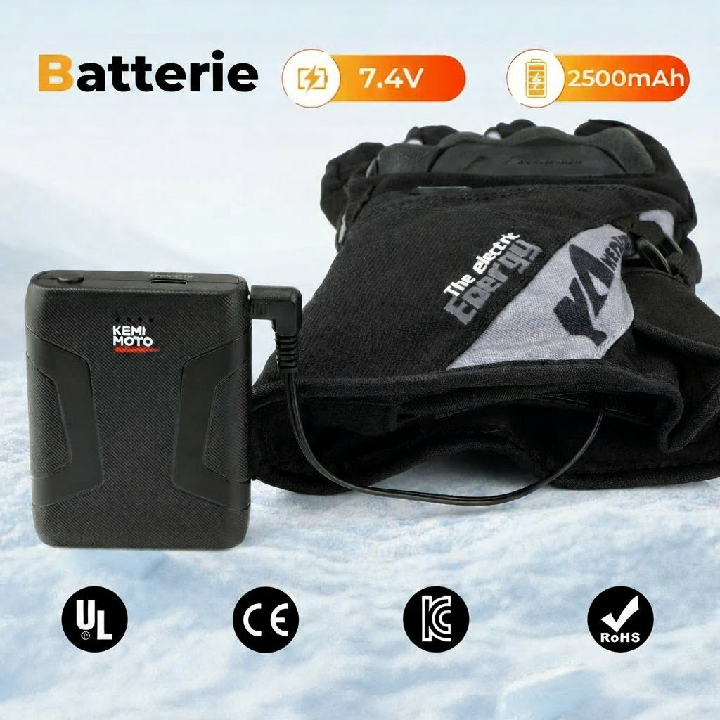 Gants Chauffants Moto 